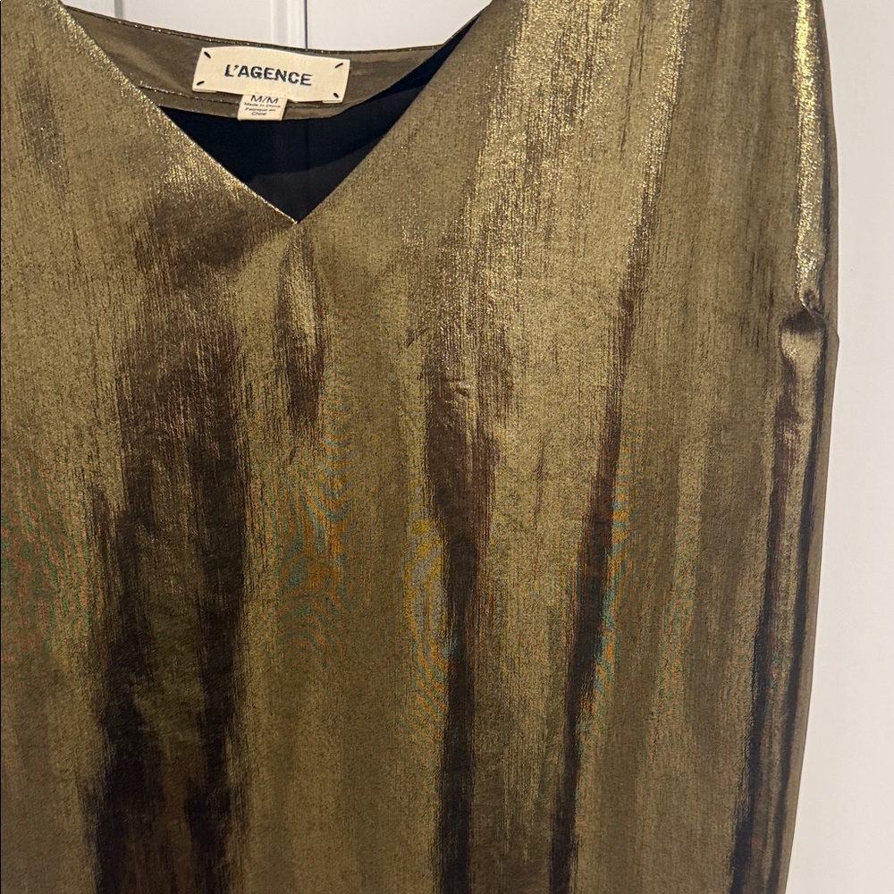 L'AGENCE Gold Camisole Top - Picture 4 of 8